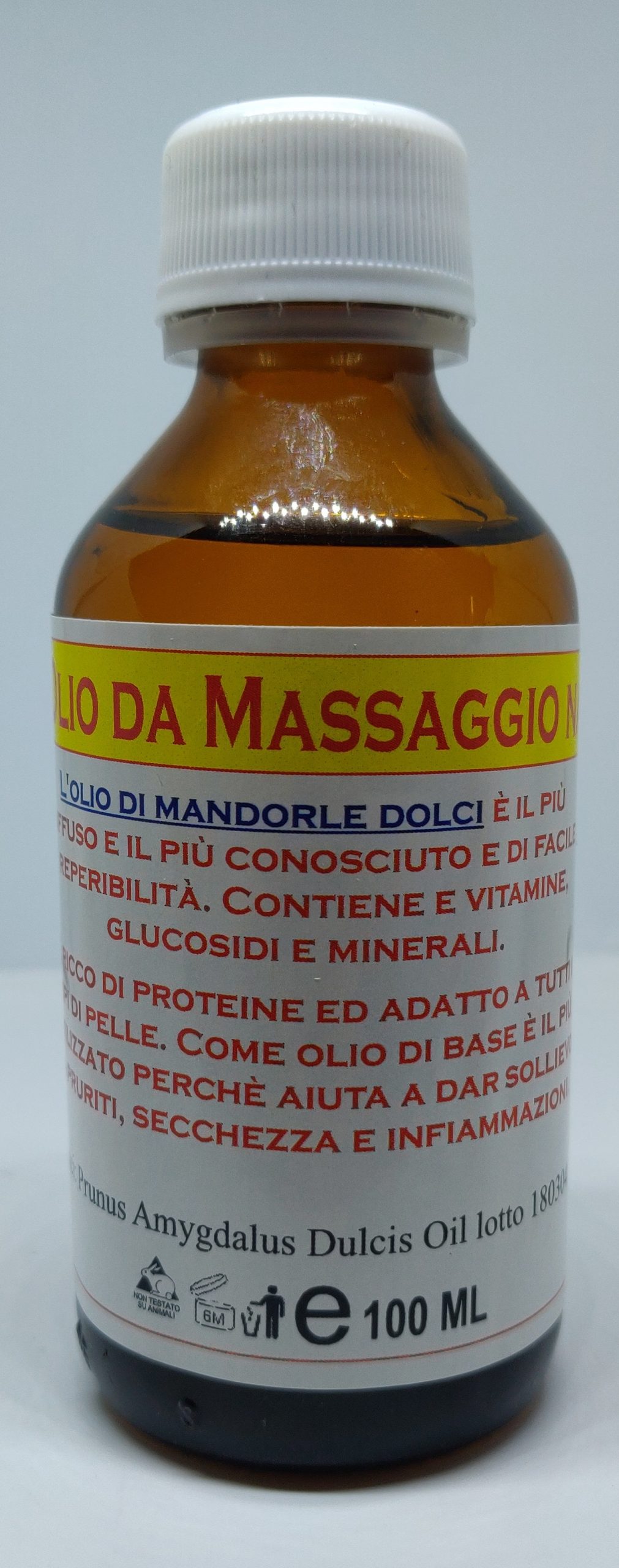 Olio da Massaggio di mandorle dolci 100 ml - LANATURATICURA